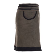 Vishes - Thermorock warmer Damen Winterrock kurz Wickelrock aus ECO-Fleece olive