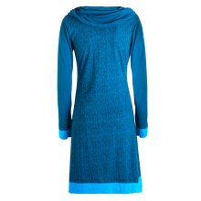 Rückansicht des handbedruckten Herbstkleids von Vishes