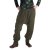 Vishes - Warme Hose Damen oder Herren Haremshose ECO Fleecehose Thermohose olive