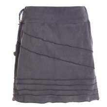 Vishes - Alternative Bekleidung - Thermorock warmer Damen Winterrock kurz Minirock aus ECO-Fleece grau 40-42