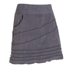 Vishes - Alternative Bekleidung - Thermorock warmer Damen Winterrock kurz Minirock aus ECO-Fleece grau 40-42