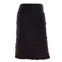 Vishes - Alternative Bekleidung - Thermorock warmer Damen Winterrock kurz Minirock aus ECO-Fleece schwarz 36
