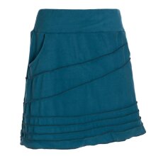 Vishes - Alternative Bekleidung - Thermorock warmer Damen Winterrock kurz Minirock aus ECO-Fleece türkis 46
