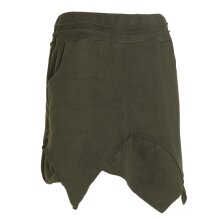 Vishes - Thermorock warmer Damen Winterrock kurz Zipfelrock aus ECO-Fleece olive 46