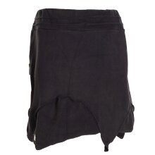 Vishes - Thermorock warmer Damen Winterrock kurz Zipfelrock aus ECO-Fleece schwarz 38