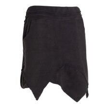 Vishes - Thermorock warmer Damen Winterrock kurz Zipfelrock aus ECO-Fleece schwarz 38