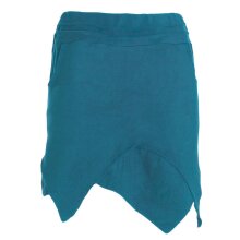 Vishes - Thermorock warmer Damen Winterrock kurz Zipfelrock aus ECO-Fleece türkis 38