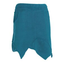 Vishes - Thermorock warmer Damen Winterrock kurz Zipfelrock aus ECO-Fleece türkis 38
