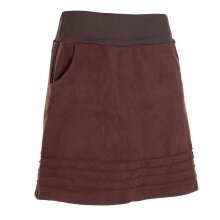 Vishes - Thermorock warmer Damen Winterrock kurz Minirock aus ECO-Fleece braun 44-46