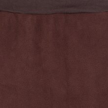 Vishes - Thermorock warmer Damen Winterrock kurz Minirock aus ECO-Fleece braun 46-48