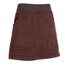 Vishes - Thermorock warmer Damen Winterrock kurz Minirock aus ECO-Fleece braun 46-48