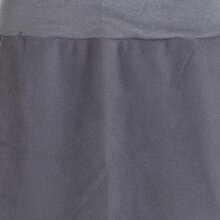 Vishes - Thermorock warmer Damen Winterrock kurz Minirock aus ECO-Fleece grau 38-40