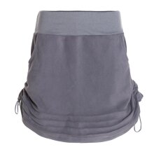 Vishes - Thermorock warmer Damen Winterrock kurz Minirock aus ECO-Fleece grau 38-40