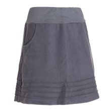 Vishes - Thermorock warmer Damen Winterrock kurz Minirock aus ECO-Fleece grau 42-44
