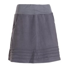 Vishes - Thermorock warmer Damen Winterrock kurz Minirock aus ECO-Fleece grau 44-46
