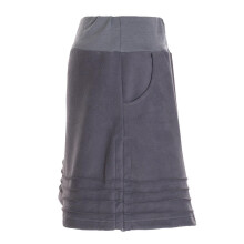 Vishes - Thermorock warmer Damen Winterrock kurz Minirock aus ECO-Fleece grau 46-48