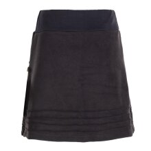 Vishes - Thermorock warmer Damen Winterrock kurz Minirock aus ECO-Fleece schwarz 50-52