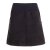 Vishes - Thermorock warmer Damen Winterrock kurz Minirock aus ECO-Fleece schwarz 50-52