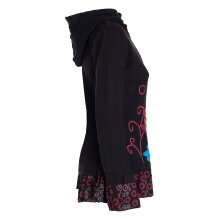 Vishes - Damen Sommerjacke Blumen-Strickjacke Elfenjacke...