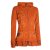 Vishes - Damen Sommerjacke Blumen-Strickjacke Elfenjacke Kapuzi Rüschen dunkel-orange 44