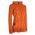 Vishes - Damen Sommerjacke Blumen-Strickjacke Elfenjacke Kapuzi Rüschen dunkel-orange 44