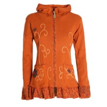 Vishes - Damen Sommerjacke Blumen-Strickjacke Elfenjacke...