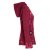 Vishes - Damen Sommerjacke Blumen-Strickjacke Elfenjacke Kapuzi Rüschen dunkel-rot 40-42