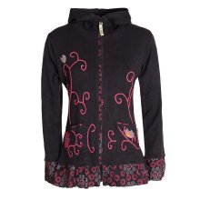 Vishes - Damen Sommerjacke Blumen-Strickjacke Elfenjacke...