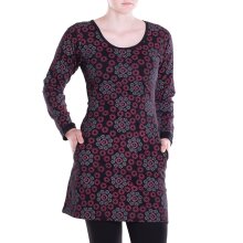 Vishes - Leichtes Langarmshirt-Kleid Damen Langarm...
