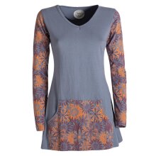 Vishes Longshirt Damen Langarm Tunika Mandala Print...