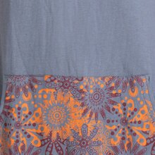 Vishes Minikleid Tunika Shirt grau 42