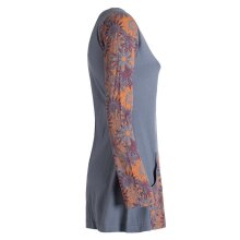 Vishes Minikleid Tunika Shirt grau 42