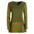 Vishes Minikleid Tunika Shirt olive 38