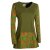 Vishes Minikleid Tunika Shirt olive 38