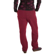 Vishes - Warme Damen Hose Winterhose Haremshose ECO Fleecehose Thermohose dunkelrot 40-42