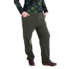 Vishes - Warme Damen Hose Winterhose Haremshose ECO Fleecehose Thermohose olive 40-42