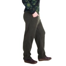 Vishes - Warme Damen Hose Winterhose Haremshose ECO Fleecehose Thermohose olive 40-42