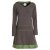 Vishes Fleecekleid Damen Kapuze Langarm Mandala Saum Fleece Taschen
