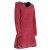 Vishes Fleecekleid Damen Kapuze Langarm Mandala Saum Fleece Taschen dunkelrot 38