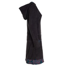 Vishes - Extra warmes Winterkleid Damen Pullover-Kleid Sweatkleid Eco-Fleece schwarz 38-40