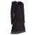 Vishes - Extra warmes Winterkleid Damen Pullover-Kleid Sweatkleid Eco-Fleece schwarz 38-40