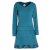 Vishes - Extra warmes Winterkleid Damen Pullover-Kleid Sweatkleid Eco-Fleece türkis 38-40