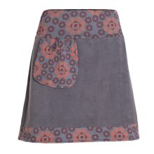 Vishes - Thermorock warmer Side-Bag Damen Winterrock kurz...