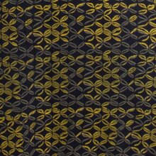 Vishes - Leichtes Langarmshirt-Kleid Damen Langarm Kleider 70er 80er retro schwarz-gelbgrün 46