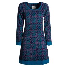 Vishes - Leichtes Langarmshirt-Kleid Damen Langarm...