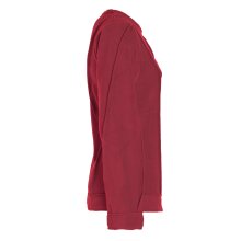 Vishes - Damen warmer Winterpullover Fleecepullover Eco-Fleece dunkelrot 36