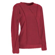 Vishes - Damen warmer Winterpullover Fleecepullover Eco-Fleece dunkelrot 36