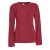 Vishes - Damen warmer Winterpullover Fleecepullover Eco-Fleece dunkelrot 44