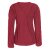 Vishes - Damen warmer Winterpullover Fleecepullover Eco-Fleece dunkelrot 44