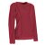 Vishes - Damen warmer Winterpullover Fleecepullover Eco-Fleece dunkelrot 44